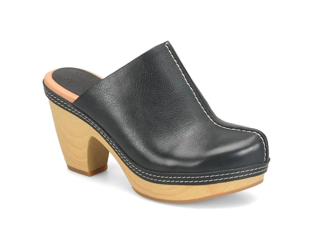 NEW KORK-EASE women's gwendolyn leather clog in black